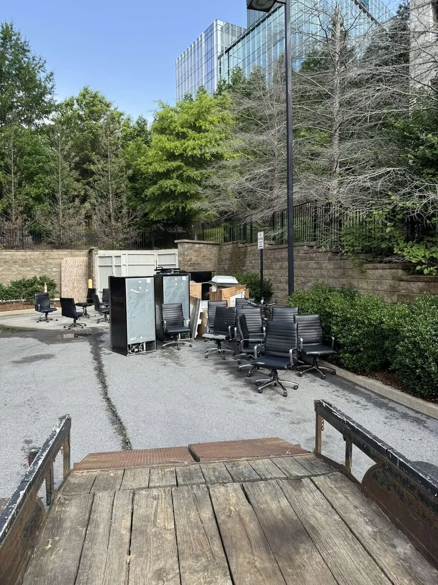 Commercial junk before cleanup in Middle Tennessee